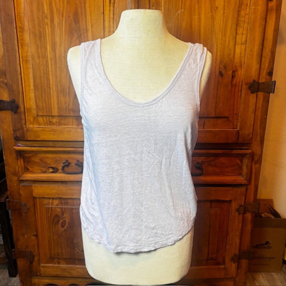 7 For All Mankind Pale Lavender Scoop Neck Tank